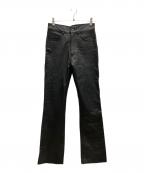 SPOONスプーン）の古着「レザーパンツ」｜ブラック