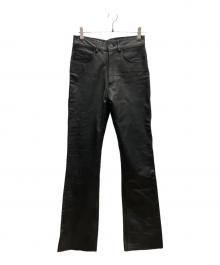 SPOON（スプーン）の古着「レザーパンツ」｜ブラック