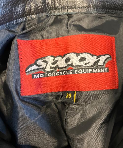 SPOON（スプーン）SPOON (スプーン) レザーパンツ ブラック サイズ:W30の古着・服飾アイテム