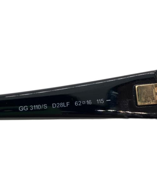 GUCCI（グッチ）GUCCI (グッチ) サングラス ブラックフレームGG ブラックの古着・服飾アイテム