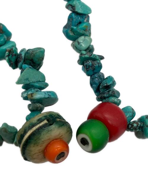 HENRY CUIR（アンリークイール）HENRY CUIR (アンリークイール) ターコイズビーズネックレス ブルーの古着・服飾アイテム