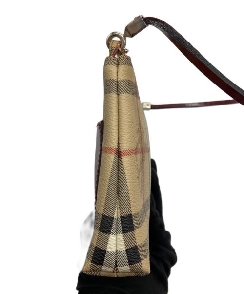 BURBERRY（バーバリー）BURBERRY (バーバリー) ノバチェックハンドポーチ ベージュの古着・服飾アイテム