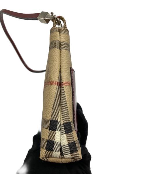 BURBERRY（バーバリー）BURBERRY (バーバリー) ノバチェックハンドポーチ ベージュの古着・服飾アイテム