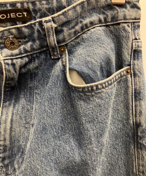 Y. PROJECT（ワイプロジェクト）Y. PROJECT (ワイプロジェクト) レイヤードデニムパンツ インディゴ サイズ:Ｓの古着・服飾アイテム