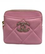 CHANELシャネル）の古着「コンパクトウォレット」｜ピンク