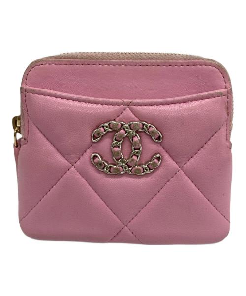 CHANEL（シャネル）CHANEL (シャネル) コンパクトウォレット ピンクの古着・服飾アイテム