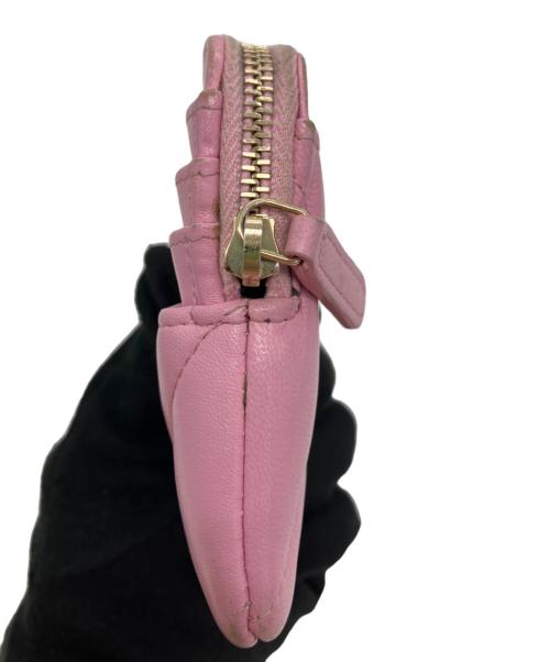 CHANEL（シャネル）CHANEL (シャネル) コンパクトウォレット ピンクの古着・服飾アイテム