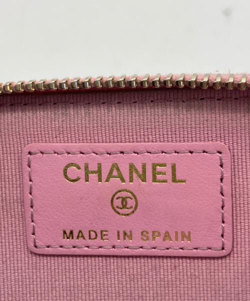 CHANEL（シャネル）CHANEL (シャネル) コンパクトウォレット ピンクの古着・服飾アイテム