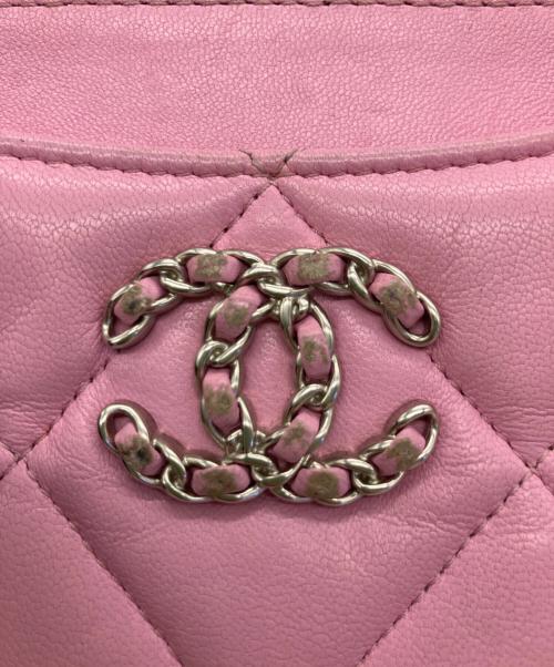 CHANEL（シャネル）CHANEL (シャネル) コンパクトウォレット ピンクの古着・服飾アイテム