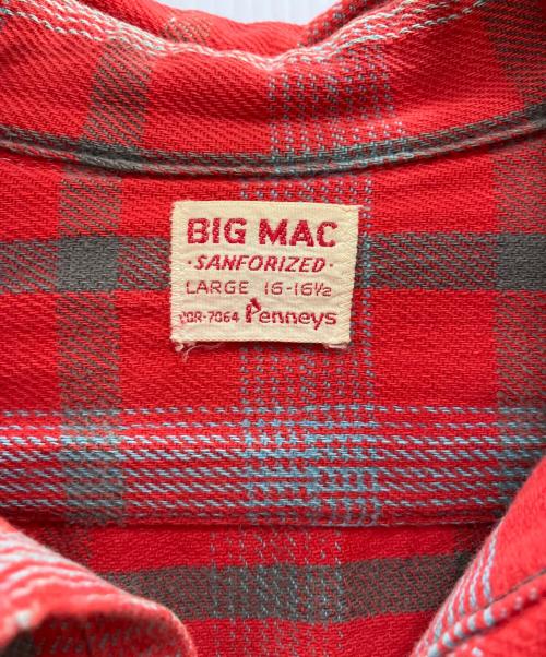big mac（ビッグマック）BIG MAC (ビッグマック) 長袖シャツ レッド サイズ:不明の古着・服飾アイテム