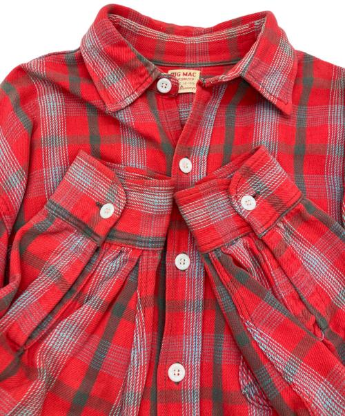 big mac（ビッグマック）BIG MAC (ビッグマック) 長袖シャツ レッド サイズ:不明の古着・服飾アイテム