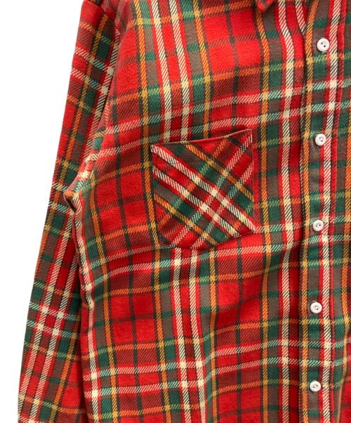 big mac（ビッグマック）big mac (ビッグマック) 長袖シャツ レッド サイズ:Ｌの古着・服飾アイテム