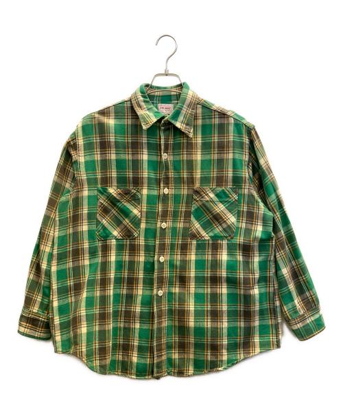 big mac（ビッグマック）big mac (ビッグマック) 長袖シャツ グリーン サイズ:Lの古着・服飾アイテム