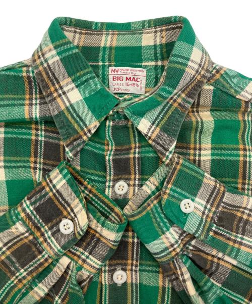 big mac（ビッグマック）big mac (ビッグマック) 長袖シャツ グリーン サイズ:Lの古着・服飾アイテム