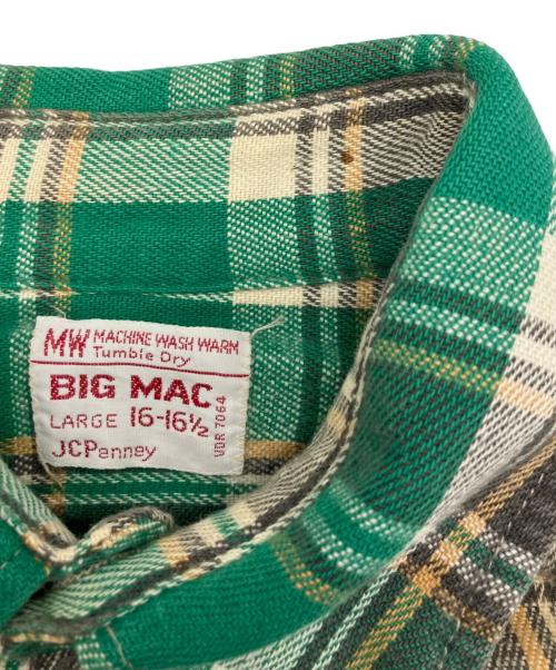 big mac（ビッグマック）big mac (ビッグマック) 長袖シャツ グリーン サイズ:Lの古着・服飾アイテム