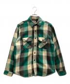 BIG MIKEビックマイク）の古着「長袖シャツ」｜グリーン