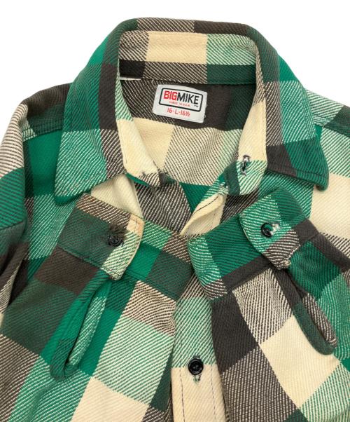 BIG MIKE（ビックマイク）BIG MIKE (ビックマイク) 長袖シャツ グリーン サイズ:Ｌの古着・服飾アイテム