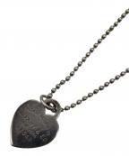 TIFFANY & Co.ティファニー アンド コー）の古着「ハート型プレートシルバーネックレス」