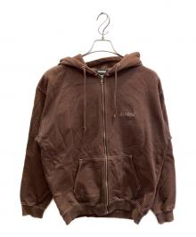 X-LARGE（エクストララージ）の古着「ジップパーカー」｜ブラウン