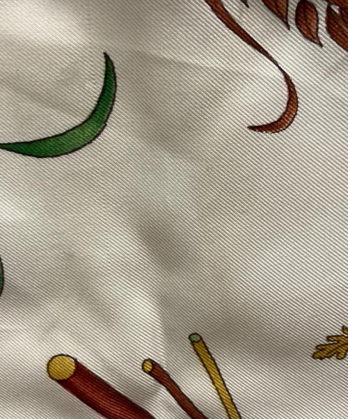 GUCCI（グッチ）GUCCI (グッチ) シルクスカーフ ブラウン×ベージュの古着・服飾アイテム