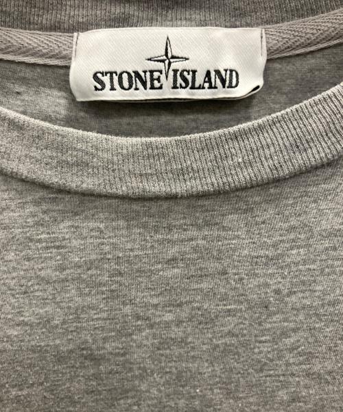 STONE ISLAND（ストーンアイランド）STONE ISLAND (ストーンアイランド) 長袖カットソー グレー サイズ:Ｌの古着・服飾アイテム