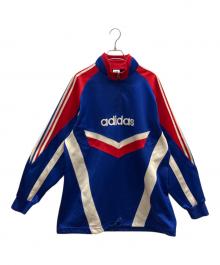 adidas（アディダス）の古着「ハーフジップスウェット」｜ブルー