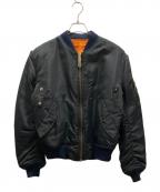 Hysteric Glamourヒステリックグラマー）の古着「リバーシブルMA-1ジャケット」｜オレンジ×ネイビー