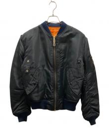Hysteric Glamour（ヒステリックグラマー）の古着「リバーシブルMA-1ジャケット」｜オレンジ×ネイビー