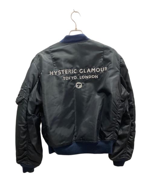 Hysteric Glamour（ヒステリックグラマー）Hysteric Glamour (ヒステリックグラマー) リバーシブルMA-1ジャケット オレンジ×ネイビー サイズ:フリーの古着・服飾アイテム