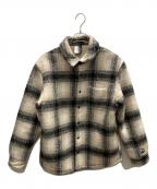 KITHキス）の古着「Sheridan Shirt Jacket」｜ブラック×ベージュ