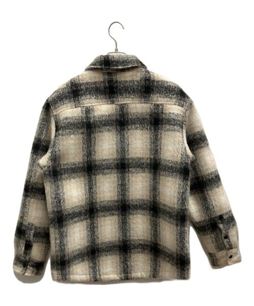 KITH（キス）KITH (キス) Sheridan Shirt Jacket ブラック×ベージュ サイズ:Ｌの古着・服飾アイテム