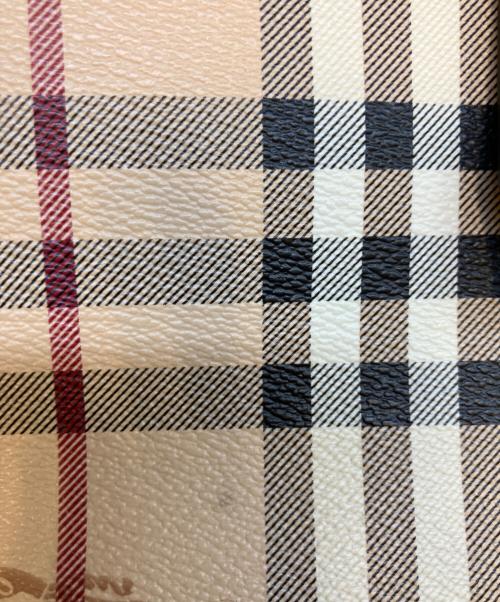 BURBERRY（バーバリー）BURBERRY (バーバリー) ヘイマーケットチェックトートバッグ ベージュの古着・服飾アイテム