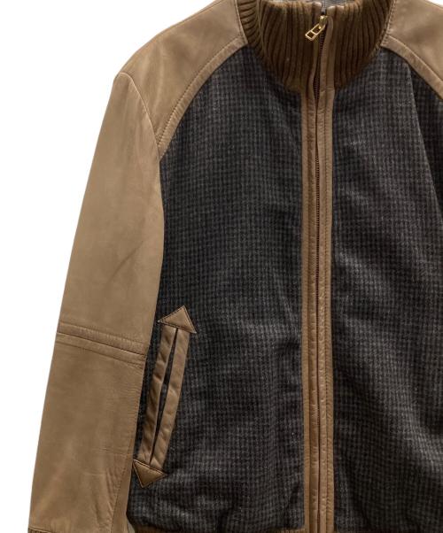 COMME CA MEN（コムサ・メン）COMME CA MEN (コムサ・メン) ブルゾン ブラウン サイズ:Ｌの古着・服飾アイテム