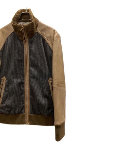 COMME CA MEN（コムサ・メン）COMME CA MEN (コムサ・メン) ブルゾン ブラウン サイズ:Ｌの古着・服飾アイテム