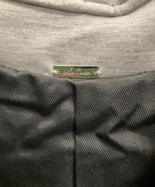 Mila Owen（ミラオーウェン）Mila Owen (ミラオーウェン) フードドッキングシングルブレストジャケット ブラック×グレー サイズ:Ｓの古着・服飾アイテム