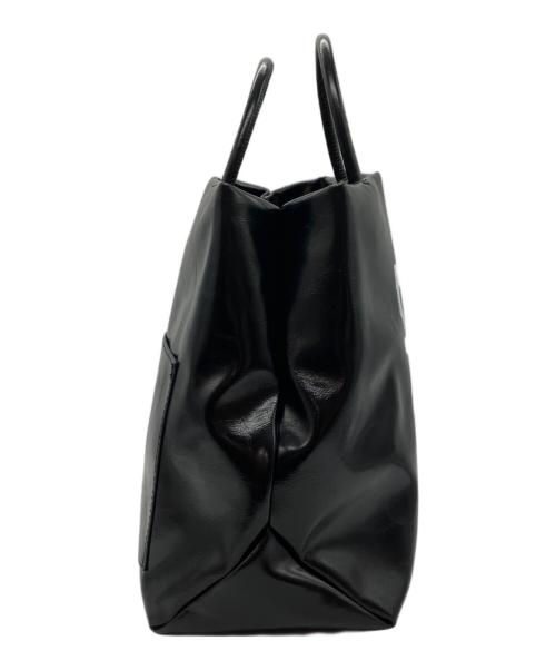 Radiate（ラディエイト）Radiate (ラディエイト) LAYAS (レイヤーズ) PAINT LOGO TOTE BAGハンドバッグ ブラックの古着・服飾アイテム