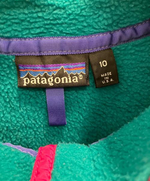 Patagonia（パタゴニア）Patagonia (パタゴニア) シンチラスナップT グリーン サイズ:10の古着・服飾アイテム