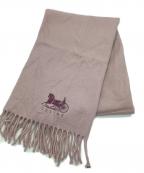 CELINEセリーヌ）の古着「ウールストール」｜ピンク