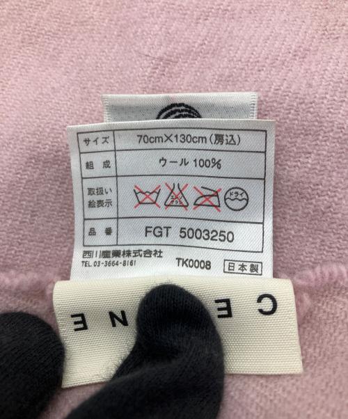 CELINE（セリーヌ）CELINE (セリーヌ) ウールストール ピンクの古着・服飾アイテム