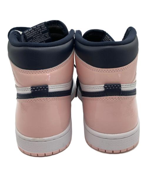 NIKE（ナイキ）NIKE (ナイキ) WMNS AIR JORDAN 1 RETRO HIGH OG ピンク×ネイビー サイズ:SIZE 24cmの古着・服飾アイテム