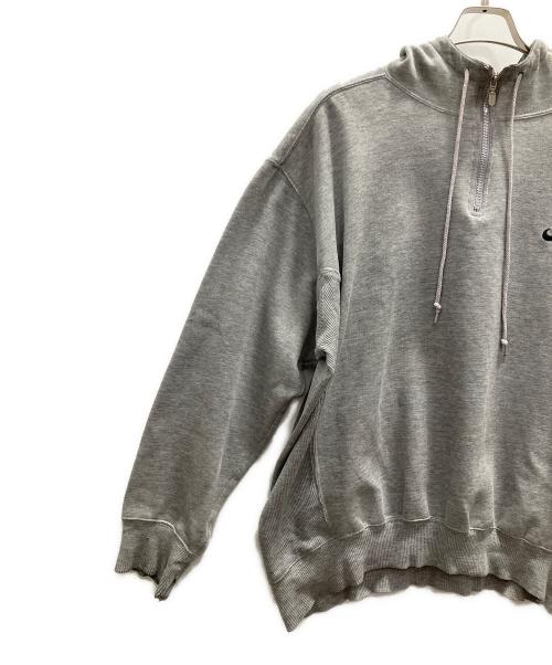 NIKE（ナイキ）NIKE (ナイキ) 銀タグハーフジップパーカー グレー サイズ:表記無の古着・服飾アイテム