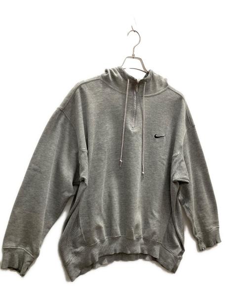 NIKE（ナイキ）NIKE (ナイキ) 銀タグハーフジップパーカー グレー サイズ:表記無の古着・服飾アイテム