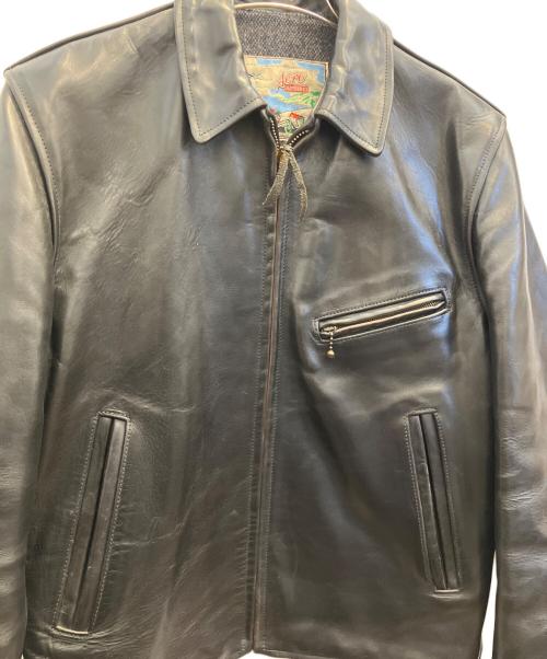 Aero LEATHER（エアロレザー）Aero LEATHER (エアロレザー) レザージャケット ブラック サイズ:38の古着・服飾アイテム