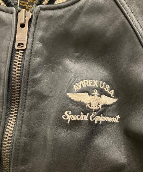 AVIREX（アヴィレックス）AVIREX (アヴィレックス) スタジャン ブラック サイズ:XSの古着・服飾アイテム