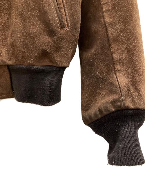 Schott（ショット）Schott (ショット) スウェードボンバージャケット ブラウン サイズ:38の古着・服飾アイテム