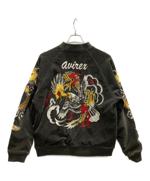 AVIREX（アヴィレックス）AVIREX (アヴィレックス) スカジャン ブラウン サイズ:Мの古着・服飾アイテム