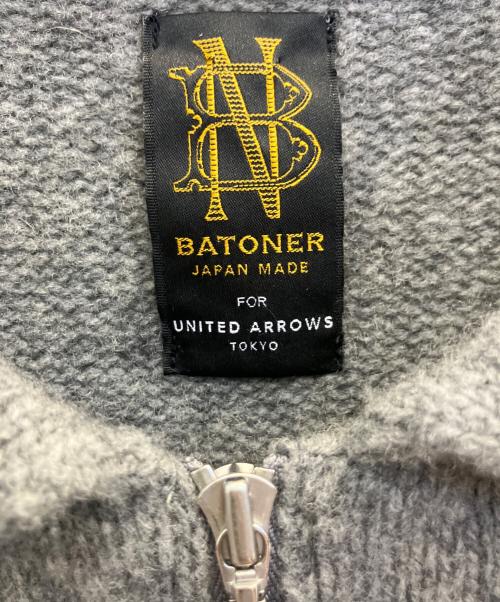 BATONER（バトナ―）BATONER (バトナ―) 厚手カーディガン グレー サイズ:1の古着・服飾アイテム