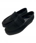 CLARKSクラークス）の古着「ワラビーローファー Black Suede」｜ブラック