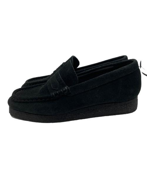 CLARKS（クラークス）CLARKS (クラークス) ワラビーローファー Black Suede ブラック サイズ:SIZE 23.5cmの古着・服飾アイテム