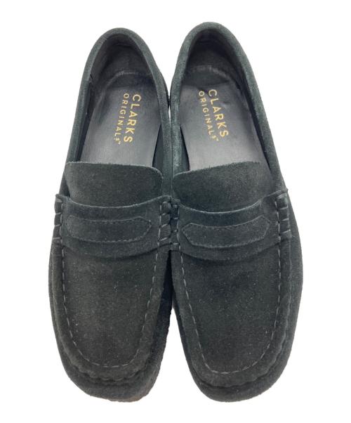 CLARKS（クラークス）CLARKS (クラークス) ワラビーローファー Black Suede ブラック サイズ:SIZE 23.5cmの古着・服飾アイテム